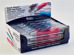 SEAM RIPPER WITH MAGNETIC NECKLACE CHAIN, 18PC COUNTER DISPLAY BOX